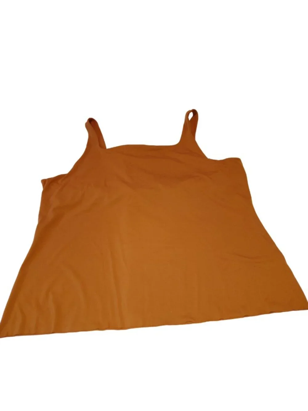 Nike Dri-Fit Yoga Luxe Built-in Shelf Bra Tank Top Burnt Orange Women's Size 3X